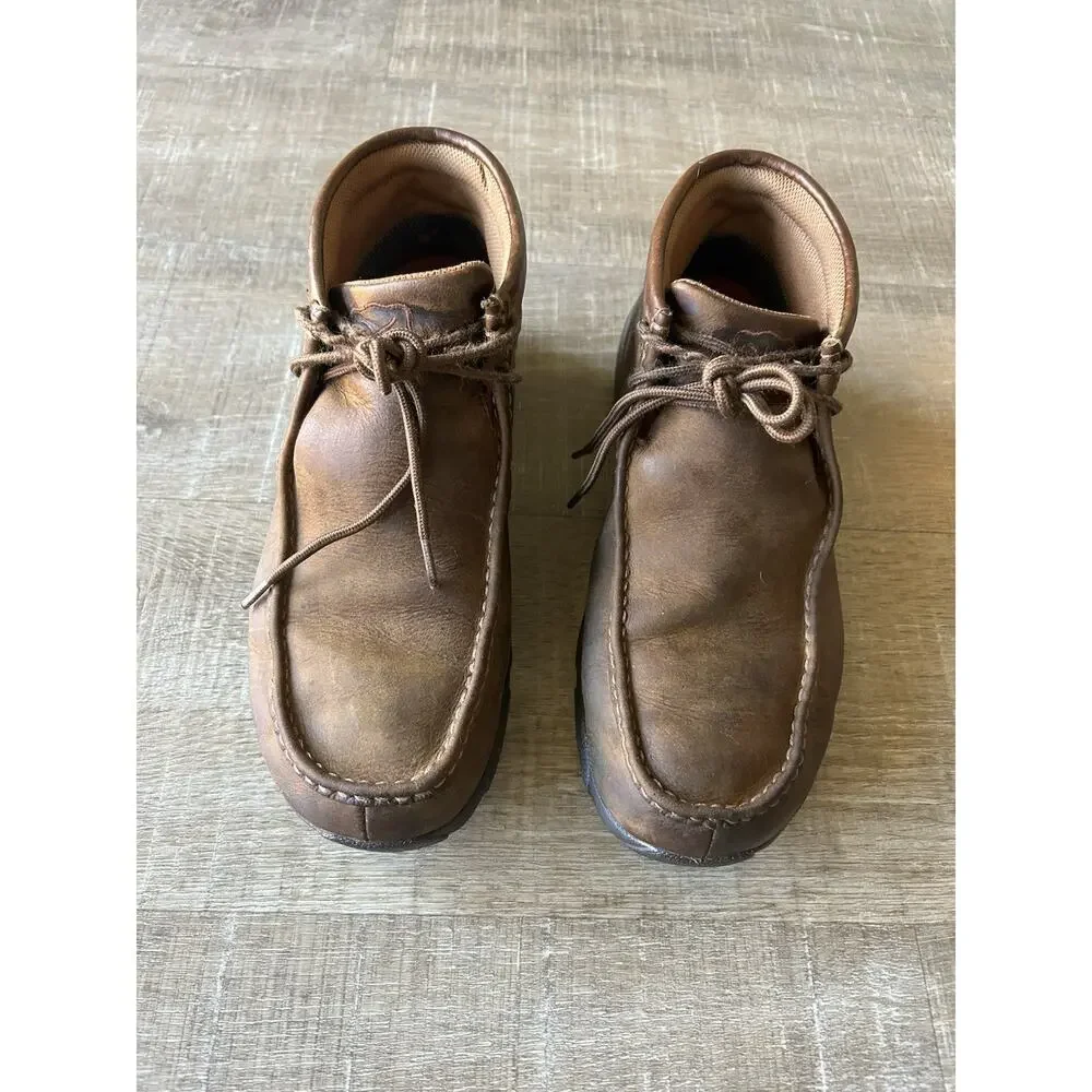 Twisted X Driving Moc Waterproof Chukka Boots Men’s 9.5W Leather MDMW001